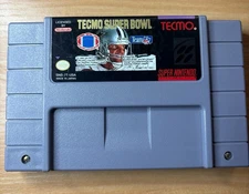 Tecmo Super Bowl Cartridge Only Nintendo SNES 1993 Tested Football NFL