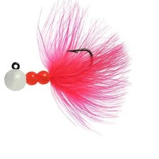 Hawken PS-SMJ13224 Beau Mac Pro Marabou Jig, 1/32 oz, WH/PK 2PK