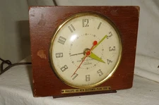 1956 Phillips Oil Petroleum Co GE Telechron Table model Alarm Advertising Clock