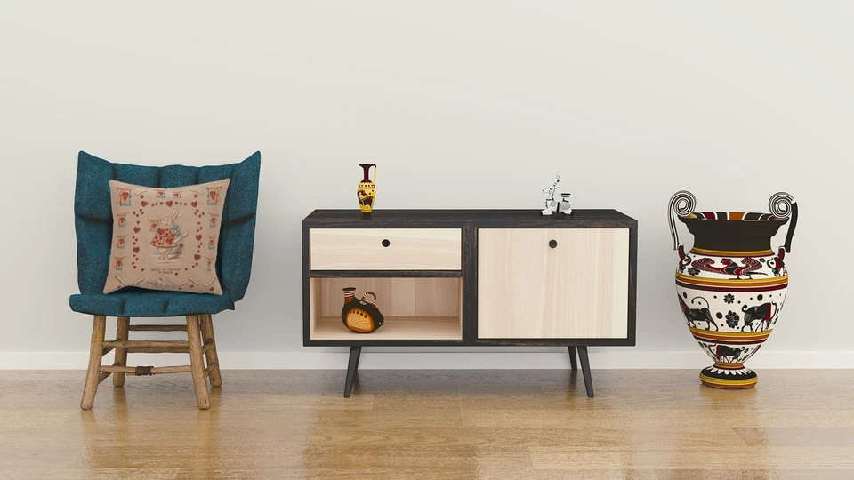 Throw Pillow Cover – Alice in Wonderland Heart Rabbit - Cushion Cover 19x19 in - Image 4 of 4