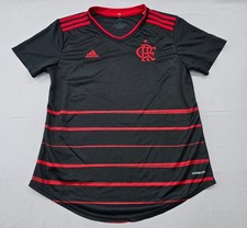 Maglia calcio Adidas da uomo nera rossa Flamengo M manica corta