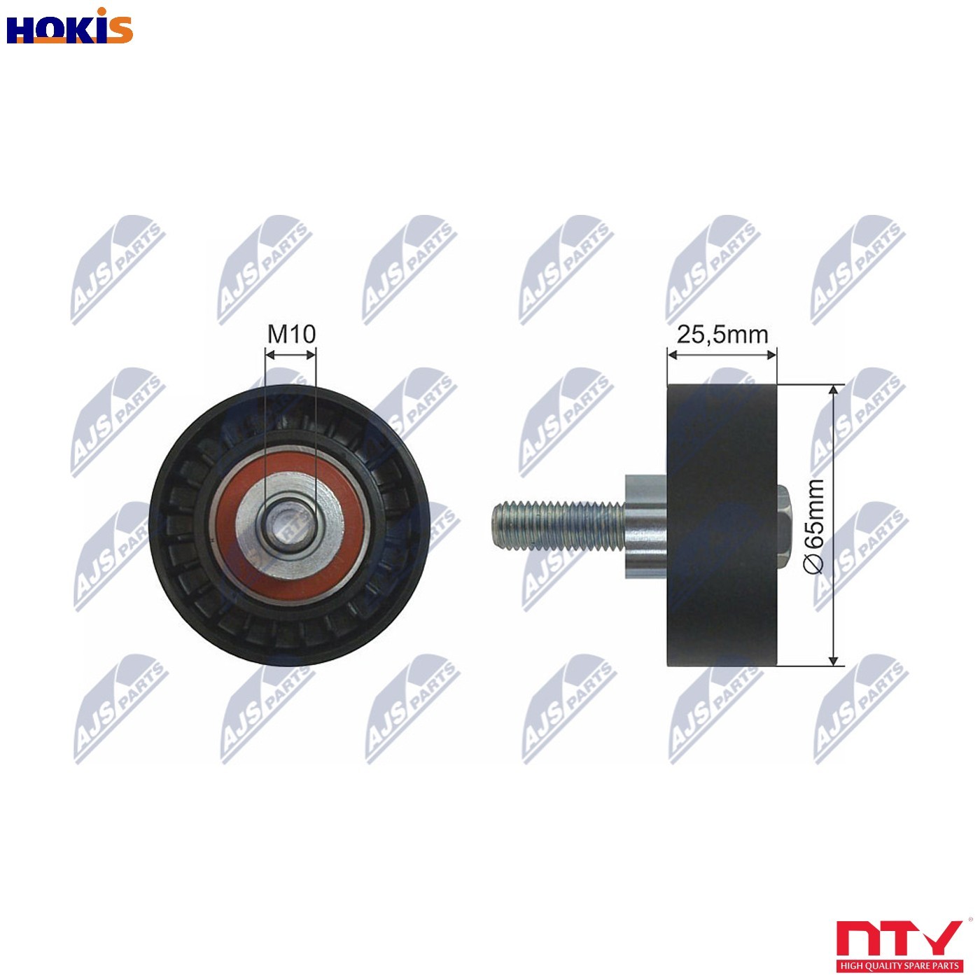 Fits NTY RNK-FT-009 PULLEY IDLER V-BELT - Image 8