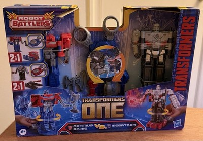 Transformers One Robot Battlers Optimus Prime & Megatron - 2 Pack New