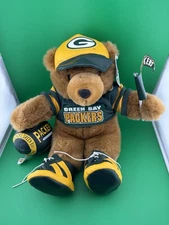 13” Vintage Rare 1998 Good Stuff Green Bay Packers Teddy Bear W/Tag NFL Licensed