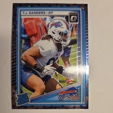 Panini Donruss Optic Stars Prizm Rated Rookie T.J. Sanders #226 Bills 2025