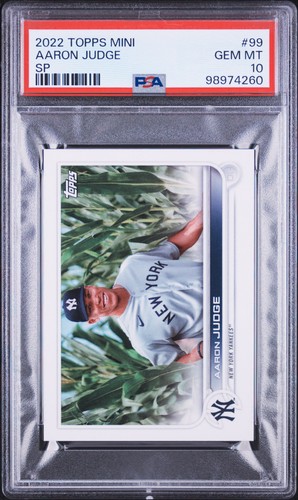 2022 TOPPS MINI SP #99 AARON JUDGE PSA 10
