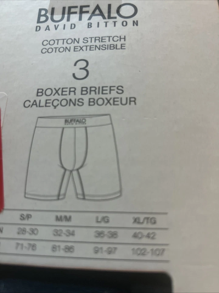 Paquete de 3 boxers de punto Buffalo David Bitton para hombre pequeños envío gratuito Foto 3 de 3