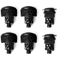 Set of 6 PU Leather Billiard Pool Table Pockets. Replacement Web Drop Bag Set