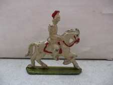 Vintage Metal Lead Knight on Horseback