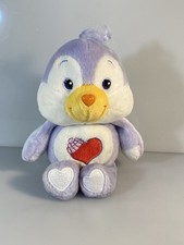 Care Bears Cousin Cozy Heart Penguin 8  Plush Beanie 20th Anniversary 2002