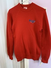 Vintage Reebok Sweatshirt Mens S Red Embroidered Membership Logo NWT