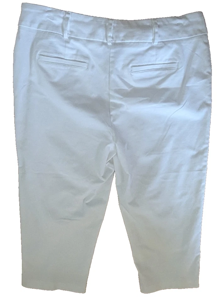Pantalones capri/cortos blancos TANJAY bolsillos talla 16P cintura 36" entrepierna 21" (T6) Foto 4 de 4