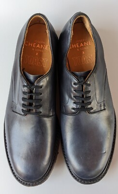 Joseph Cheaney X Toast Dark Blue Leather Derby Shoes Size 6 UK | 7 US
