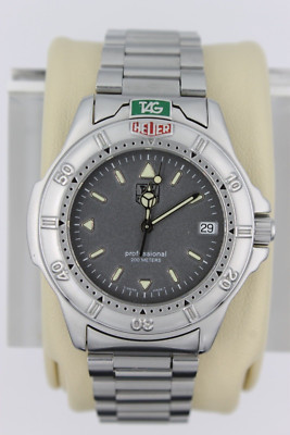 Tag Heuer WF1111.BA0511 Mens 4000 Series Watch Gray Silver 999.206 Professional