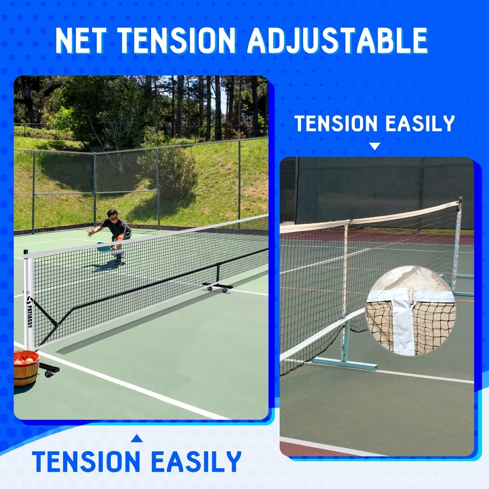 Pickleball Net Set with Wheels and Pickleball Court Marking Kit 22 FT Regulat... Pickleball Net Set with Wheels and Pickleball Court Marking Kit 22 FT Regulat...