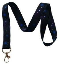 Space  Celestial Patterns Lanyards Id Badge Holders Keychains By Execucat