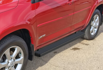 APS Running Boards 5 inches Matte Black Fit 06-12 Toyota Rav4