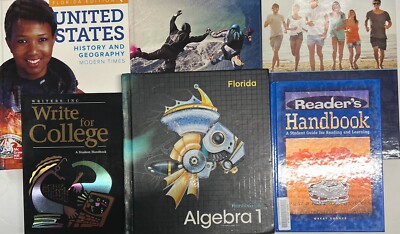 Grade 9 Curriculum 6-Subject Homeschool 9th Student Bundle Homeschooling Lot