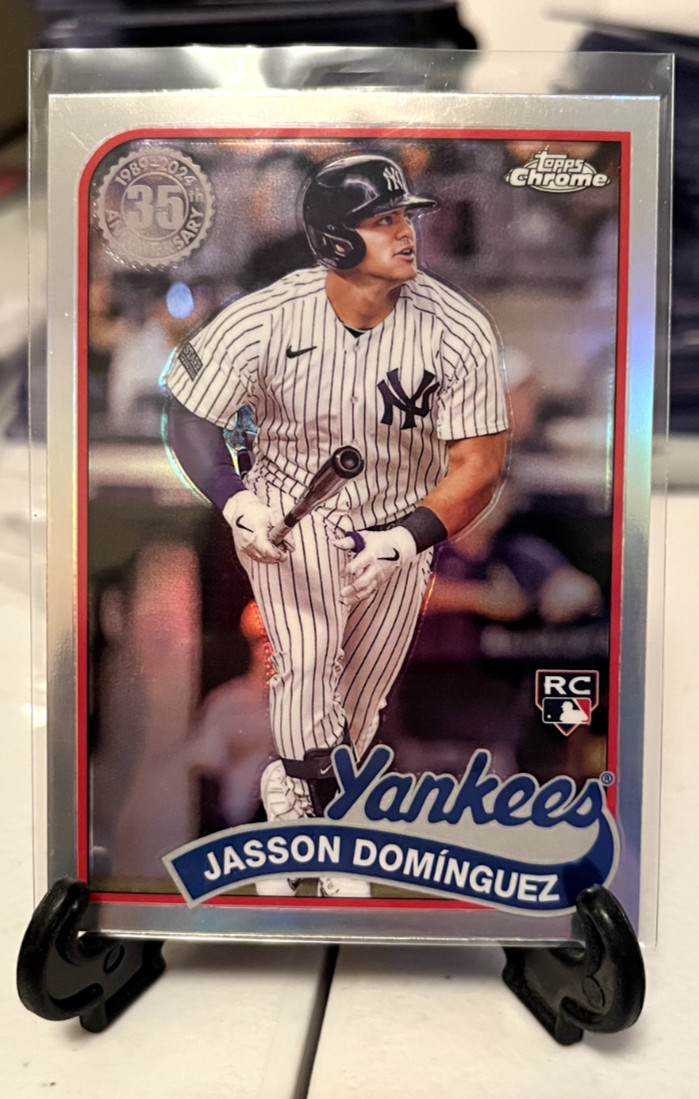 2024 Topps Chrome - 1989 Topps Baseball #89CB-12 Jasson Dominguez (RC)