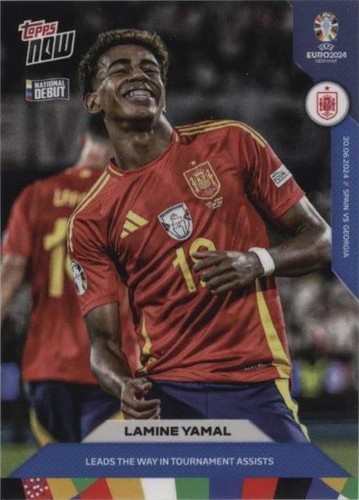 Topps UEFA Euro 2024 Swiss Edition Sticker Lamine Yamal Spain