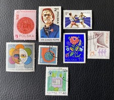 Lot de 8 timbres anciens de Pologne années  diverses - Briefmarken M56