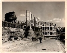 LG64 1963 Original Photo ROMAN COLOSSEUM AMPHITHEATRE ANCIENT RUINS ROME ITALY