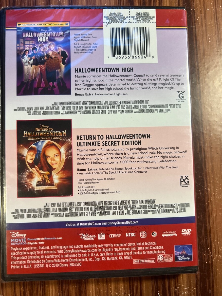 Halloweentown High Return to Halloweentown DVD Double
