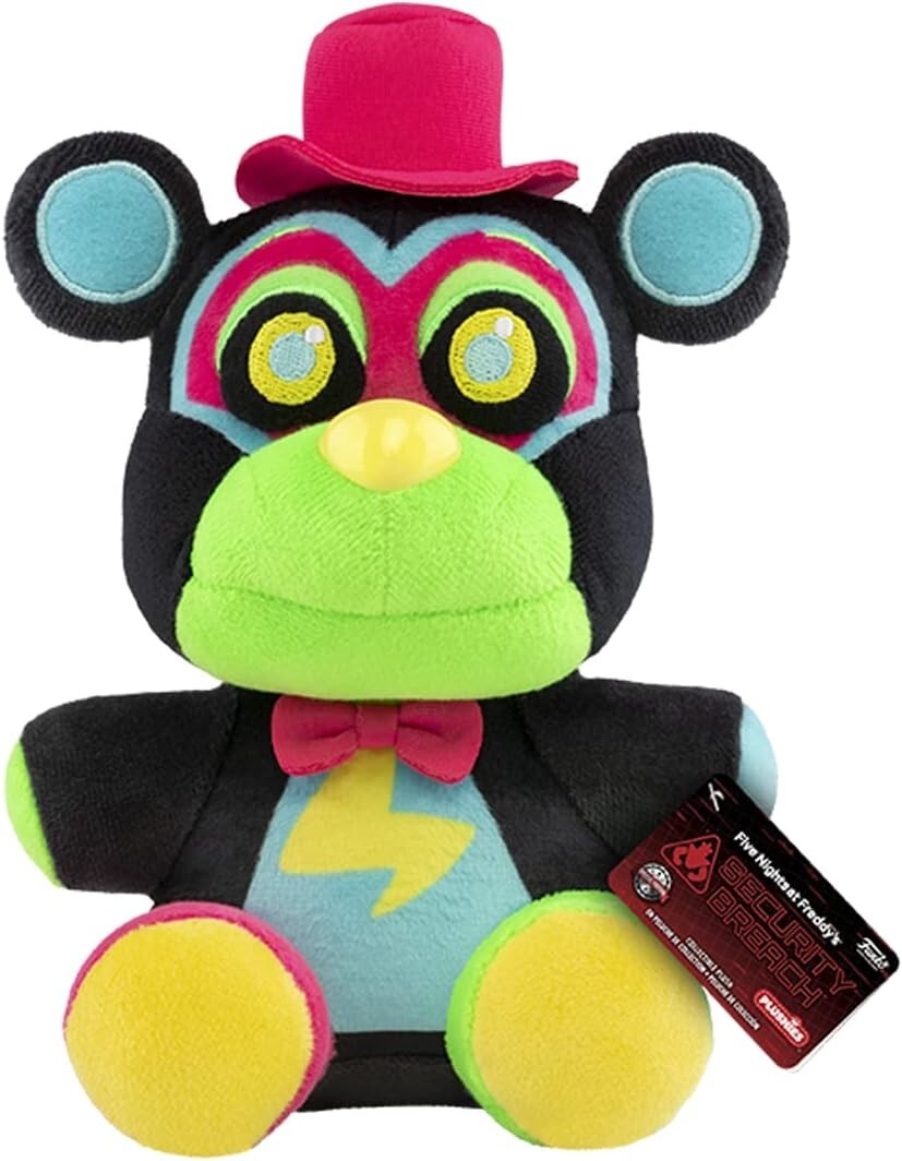 Five Nights at Freddy's: Blacklight Glamrock Freddy 7"" Funko Plush