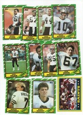 RICKEY JACKSON MORTEN ANDERSON BOBBY HEBERT SAINTS 1986 TOPPS TEAM LOT 11X