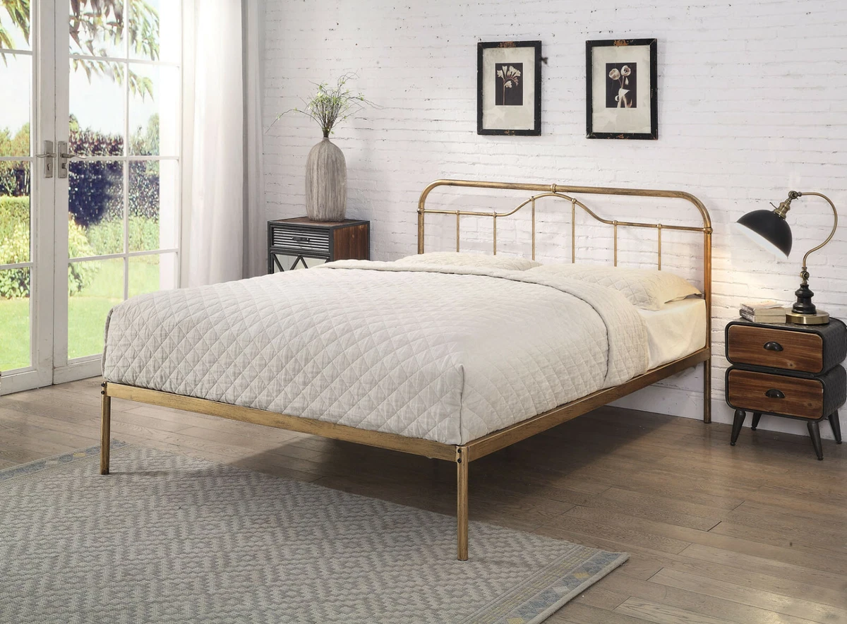 King size sale vintage bed frame