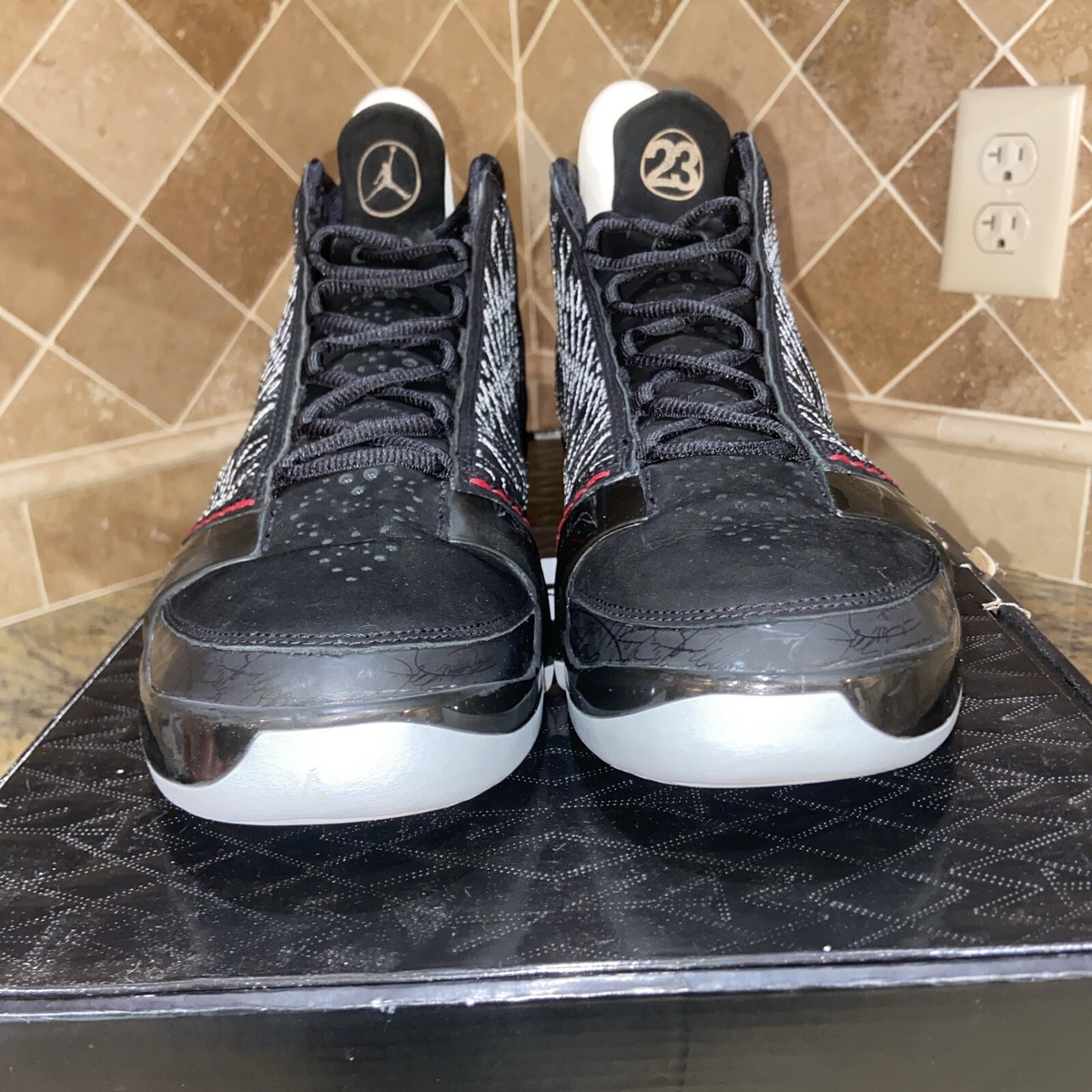 AIR JORDAN ブラック ローファー 23cm Air Jordan XX3 23 Trophy Room Black Metallic Gold B-Grade Size