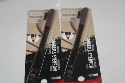 Rimmel Professional Eyebrow Pencil Brush 002 Hazel Shape Define LOT OF 2 