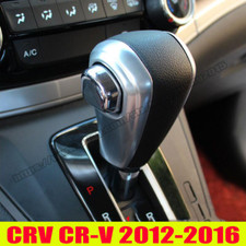 2pcs Car Abs Chrome Gear Shift Knob Trim Cover Fit For Honda Crv Cr-v 2012-2016