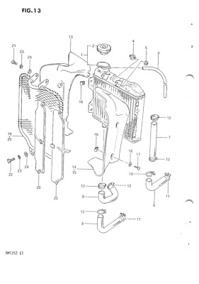 SUZUKI Parts Manual RM125 1981 1982 Replacement Spares Catalog