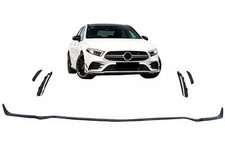 Frontsto&szlig;stange Lip Erweiterung f&uuml;r Mercedes A W177 V177 04.18+ A35 Look Schwa