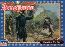 Alexander Hamilton Aaron Burr - Historic Americana Trading Card --- NOT Postcard