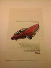 Vtg 1965 Car Print Ad - 65 Buick Riviera Gran Sport With 360-hp Wildcat V-8 Vtg 1965 Car Print Ad - 65 Buick Riviera Gran Sport With 360-hp Wildcat V-8
