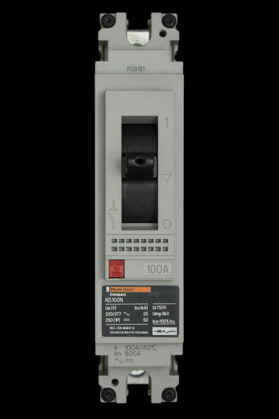 MERLIN GERIN 100 AMP 25kA MCCB NS100N