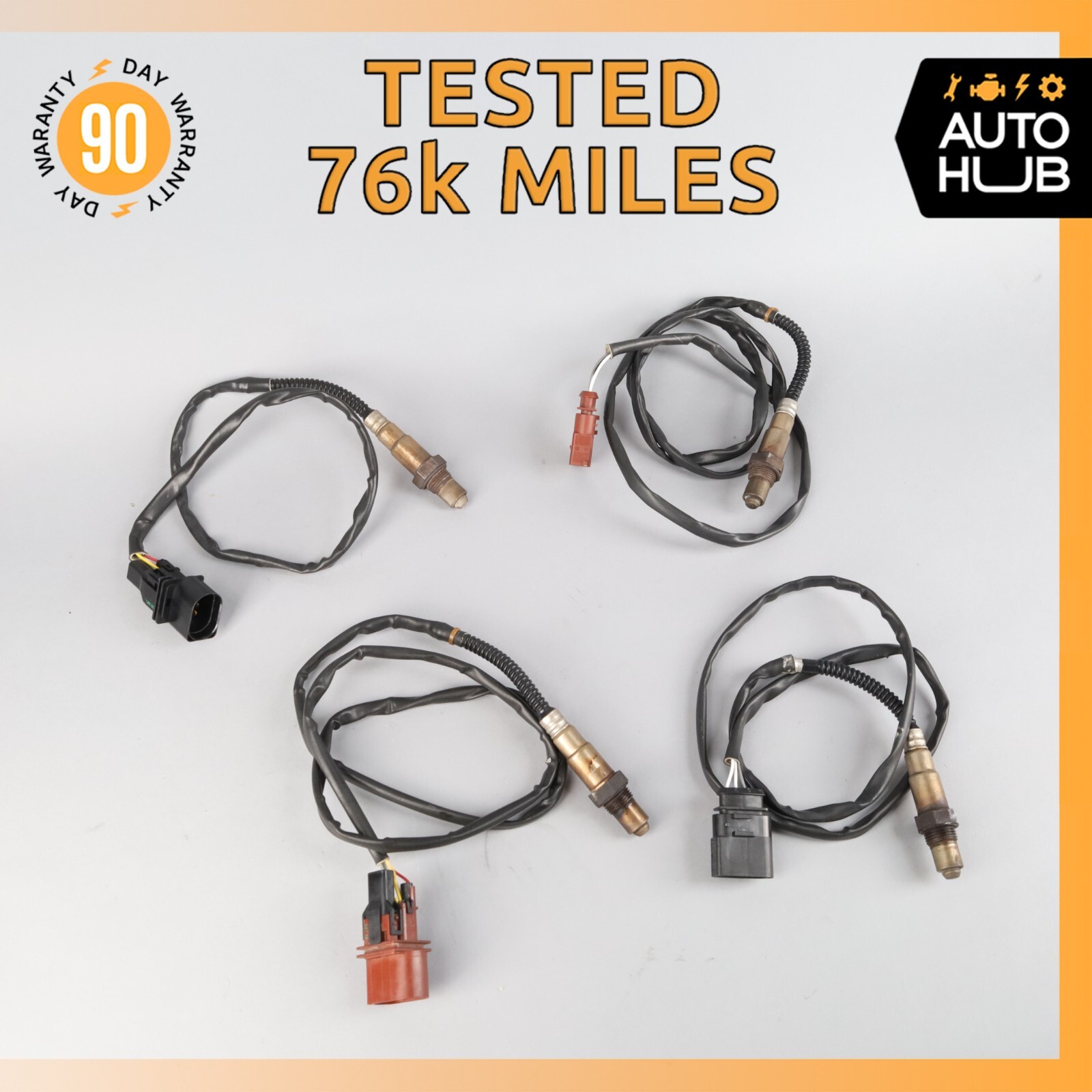 Bentley Continental Flying Spur Front & Rear Oxygen O2 Sensor Lambda Set OEM 76k