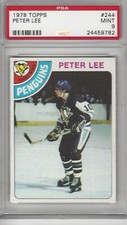 1978 Topps #244 PETER LEE - PENGUINS - PSA 9