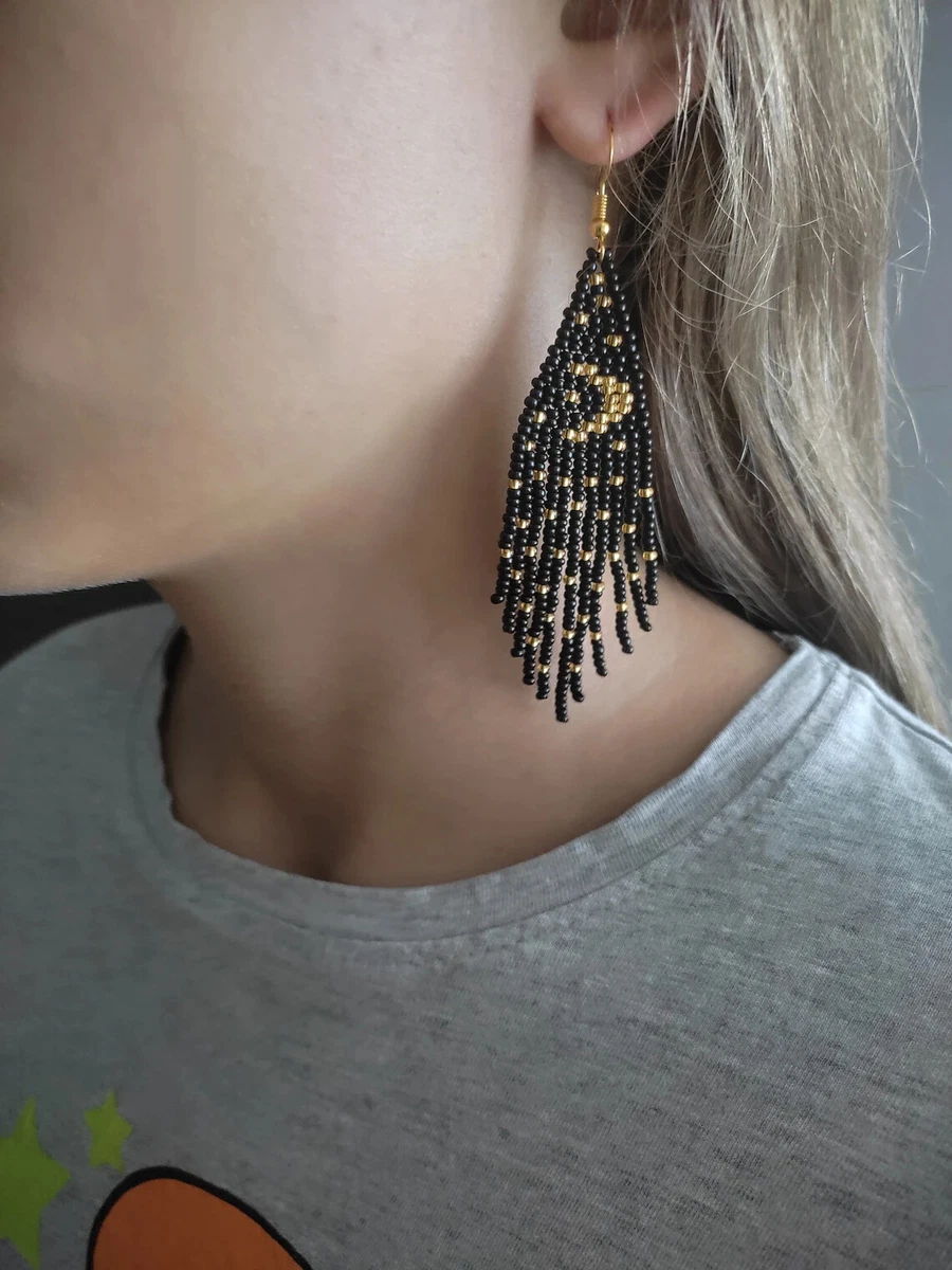 Black 2024 boho earrings