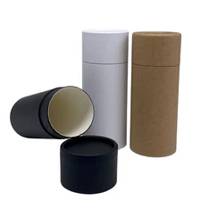 100 -2.5 oz Deodorant Lotion Tubes Kraft Paper Eco Friendly Cardboard Containers