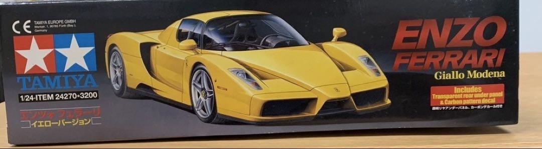 Tamiya 1/24 Ferrari Enzo イエロー Tamiya 1/24 Enzo Ferrari Yellow Plastic Model Kit Used | eBay
