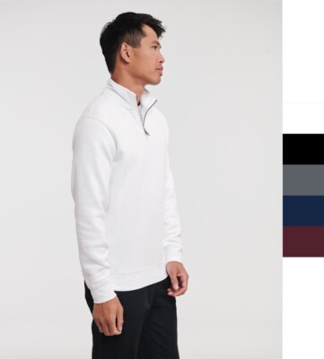 Russell Herren Authentic 1/4 YKK Zip Sweatshirt bedruckbar Premium R-270M-0 NEU