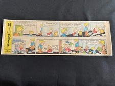 #Q03a HI AND LOIS by Mort Walker Lot of 2 Sunday Quarter Page Comic Strips 1982