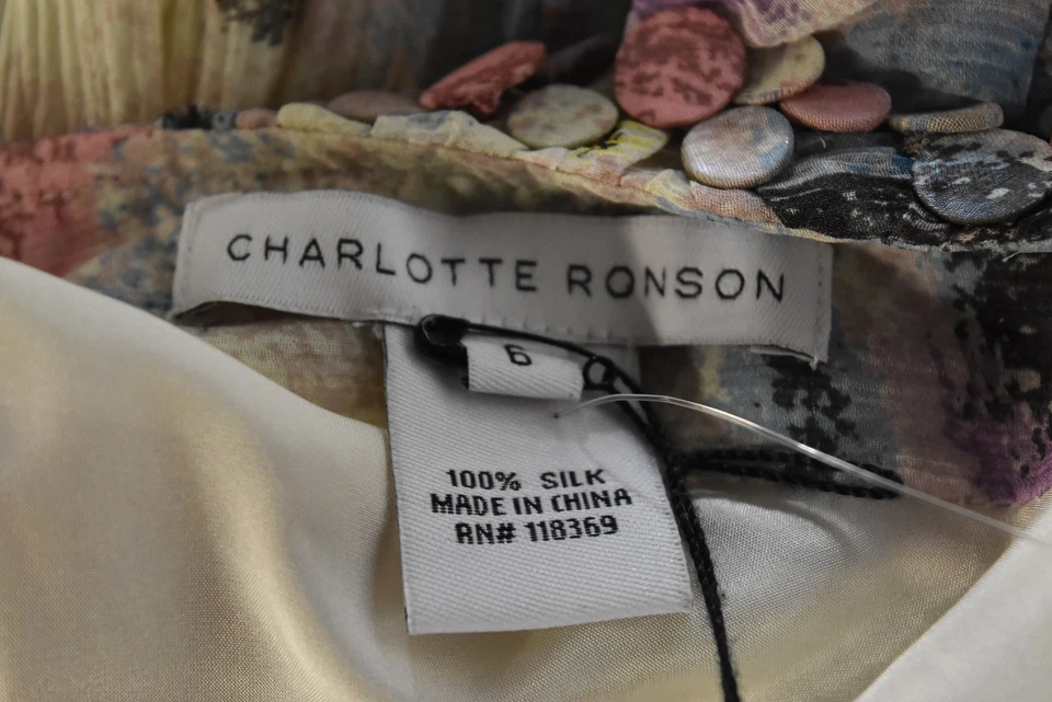 NEW Charlotte Ronson Womens Dress Size 6 Purple Sheath Silk One Shoulder - Image 4 of 4