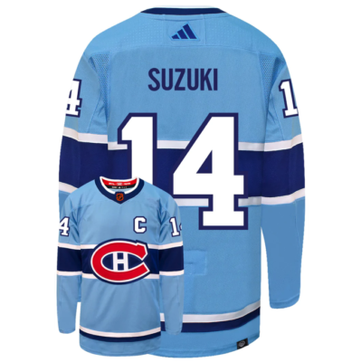 Montreal Canadiens adidas Light Blue Reverse Retro 2.0 Nick Montreal Canadiens adidas Light Blue Reverse Retro 2.0 Nick