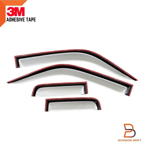 VISOR SHIELD DEFLECTOR WEATHER GUARD FIT MITSUBISHI L200 MK PICKUP 97-05 CAB 2DR - Foto 7 di 8