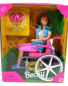 ** NIB BARBIE DOLL 1996 SHARE A SMILE BECKY W/ WHEELCHAIR | eBay
