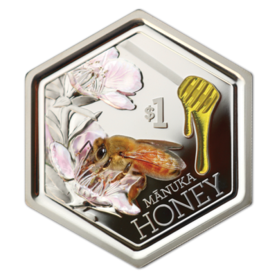 New Zealand -2018 - 1 OZ Silver Proof Coin- Manuka Honey Bee | eBay